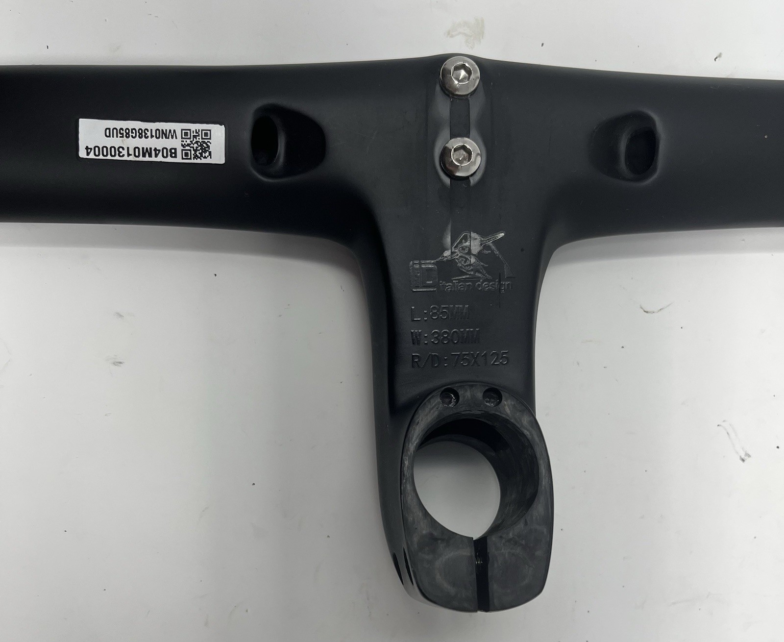 Winspace Zero Integrated Carbon Handlebar and 85mm Stem Rare 380mm Width