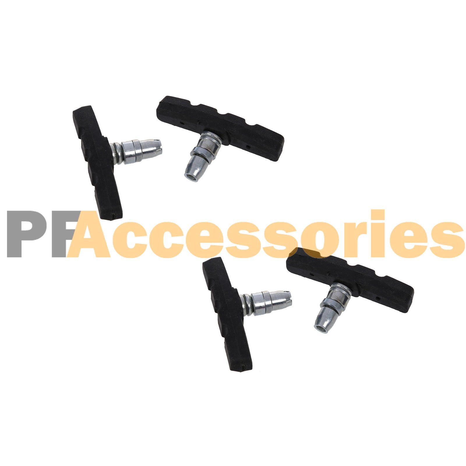 2 Pairs High Grade Cycling Bicycle Bike V Brake Pads 70mm Shoes Pads Black