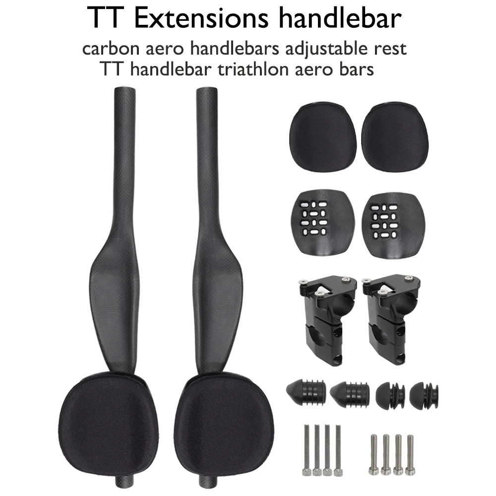 Road Bike Triathlon Time Trial Carbon Rest TT Handlebar 35 Degree Matte/Glossy
