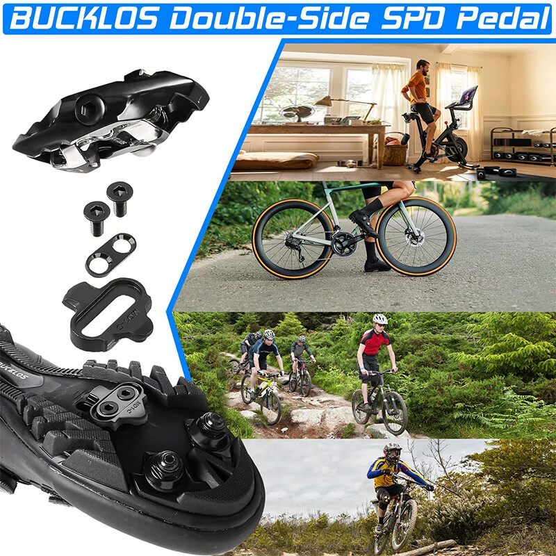 MTB Bicycle Lock Pedal 9/16» MTB Clipless Pedal for SPD Self-locking Pedals