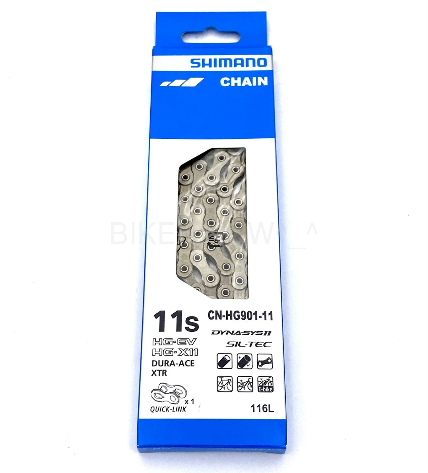 Shimano CN-HG901-11 11 Speed 116L XTR,Dura Ace,E-Bike Quick-Link Chain NIB