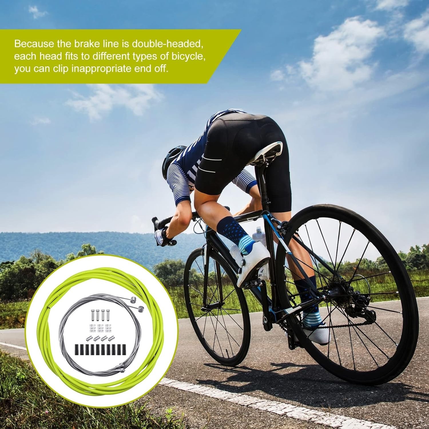 High-Quality 2.5m Brake and Shifter Cable Housing Kit for All Bicycle Types