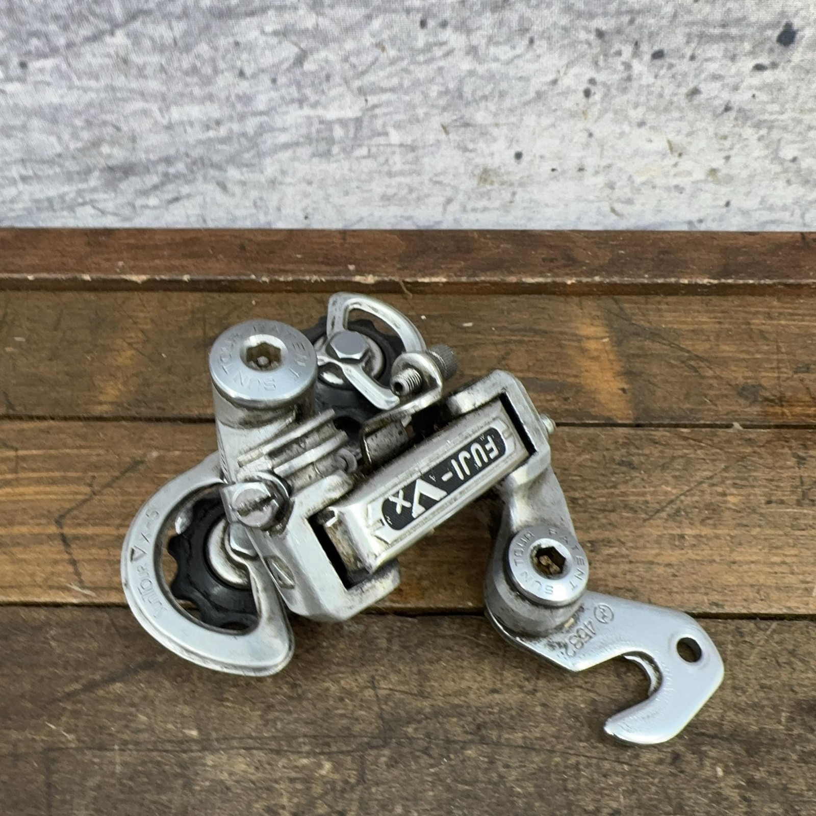Vintage Fuji VX Rear Derailleur Short Cage Hanger Silver Japan 80s Road Bike