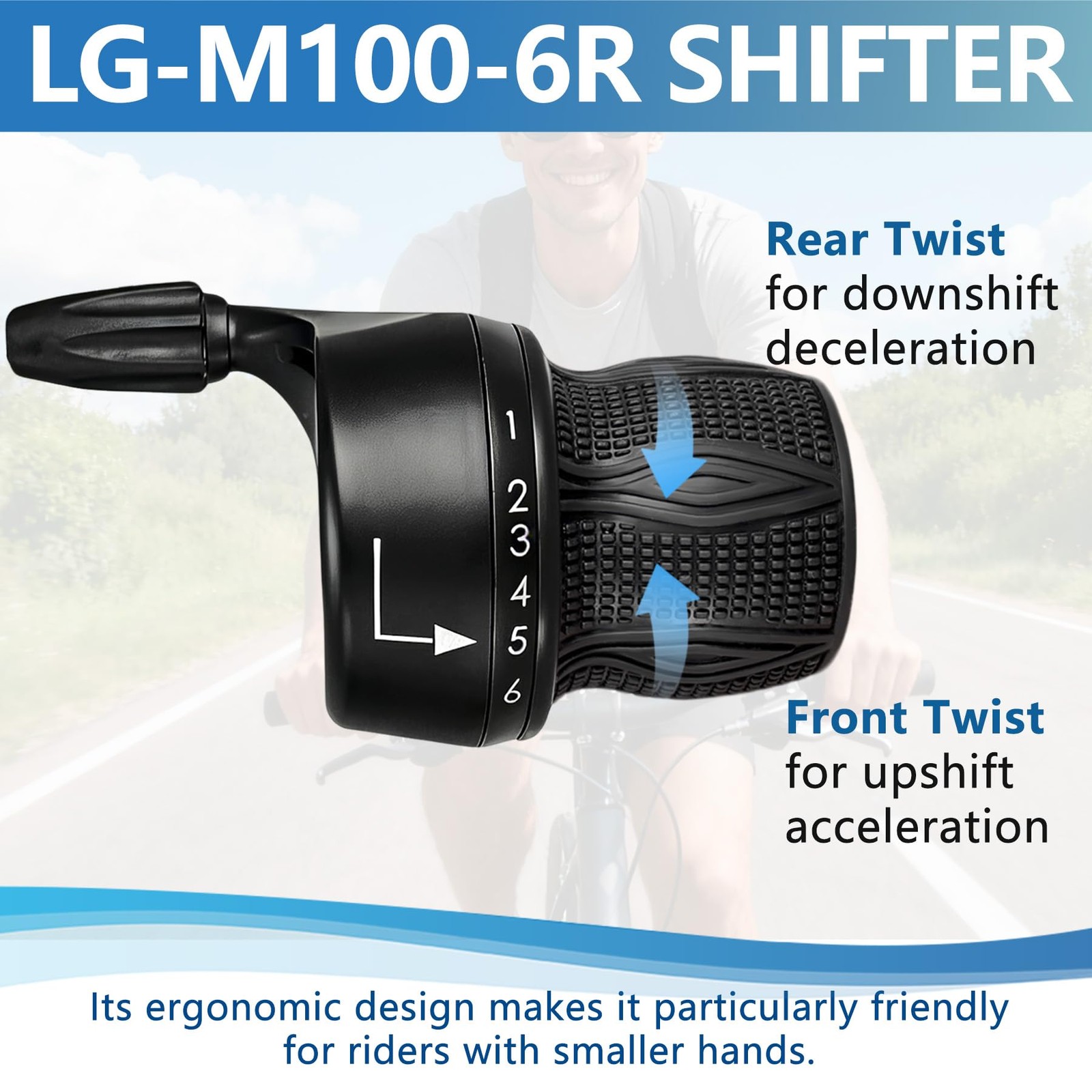 Bike 18 Speed Shifter Lever, Bicycle Twist Shifters Set, 3×6 Speed Twist Grip…