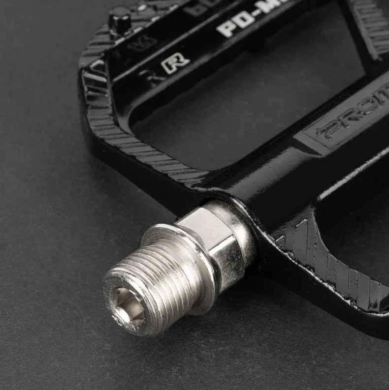 PROMEND MTB Bike Pedals Triple-Bearing Aluminum Alloy Anti-Slip Pedals