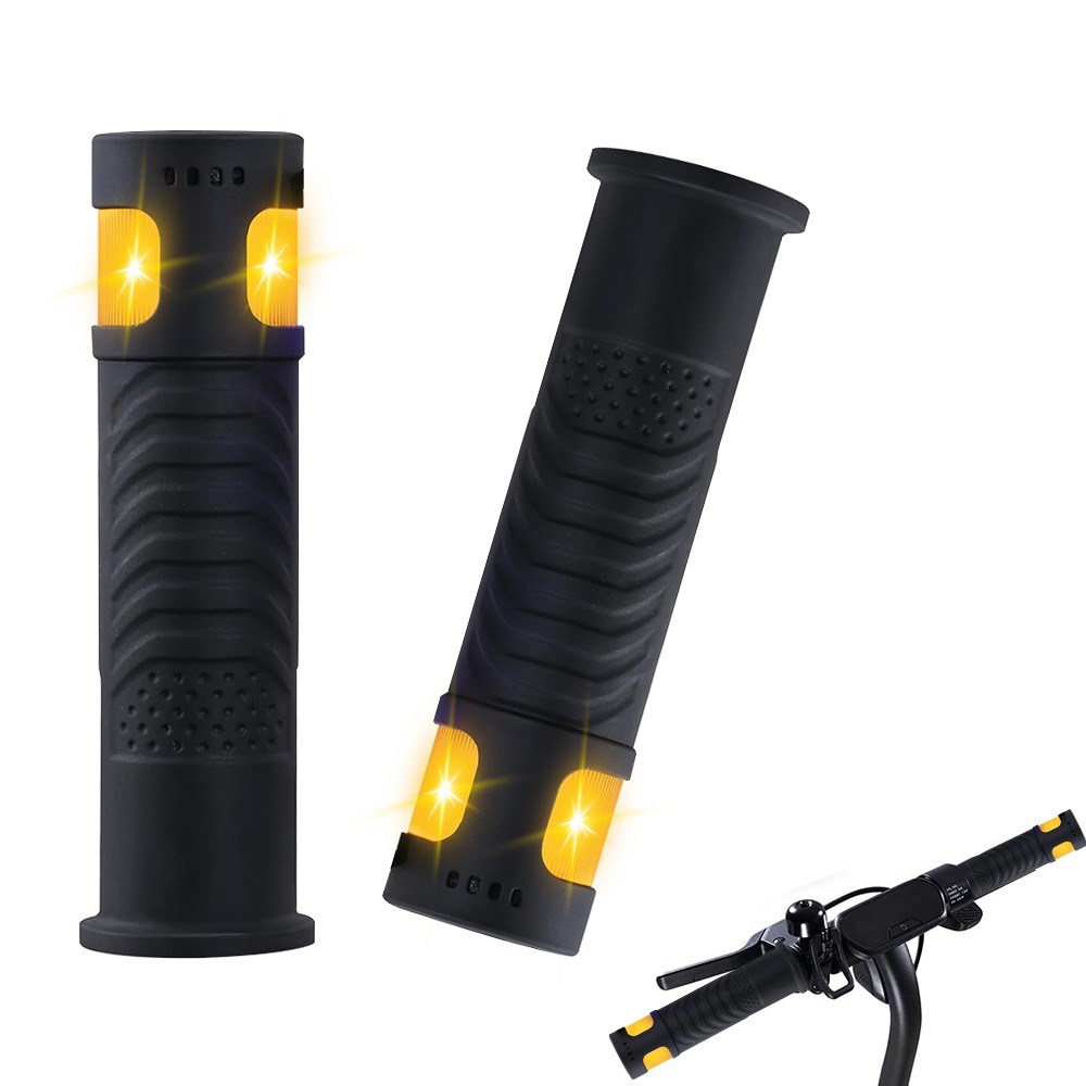 12 LED Models Rechargeable Handlebars Grips Shockproofed Bike Handlebars Grips