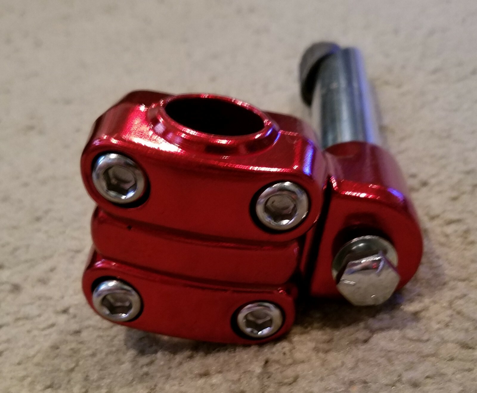 NEW BMX FREESTYLE BICYCLE GOOSENECK STEM 21.1mm RED , CRUISERS, SCHWINN’S