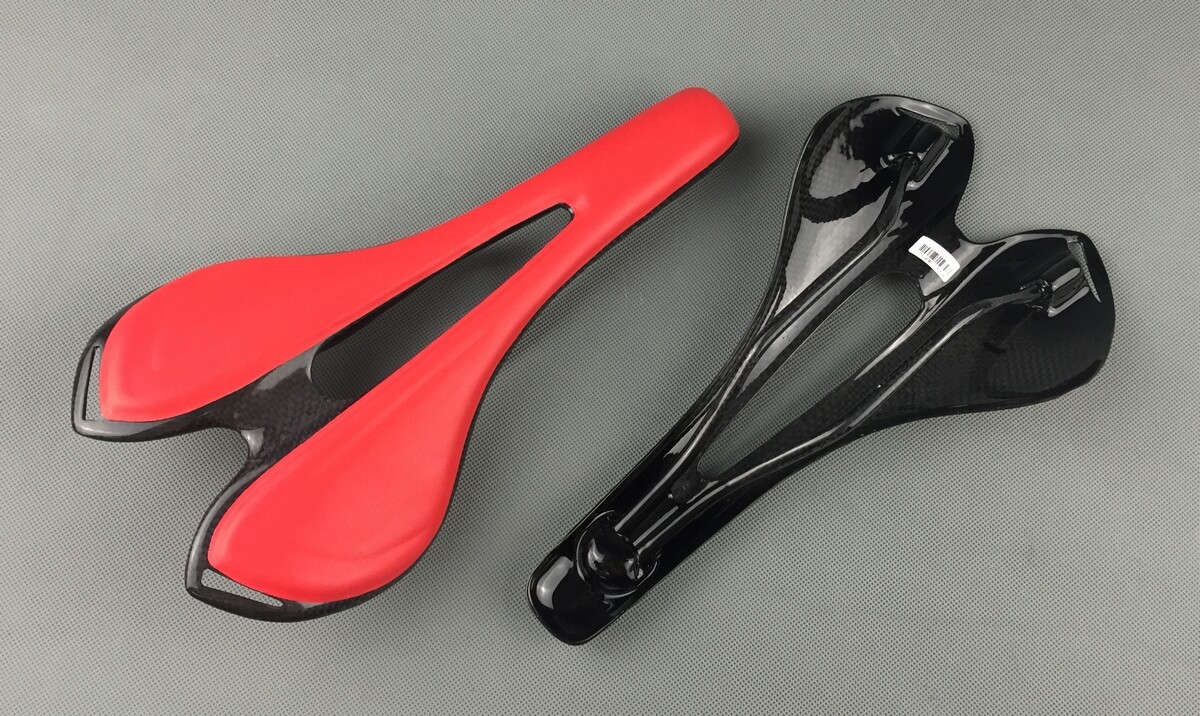 115g Carbon Fiber Leather Saddle Mountain Road Bike Seat 7×9 Oval Rail 270x143mm