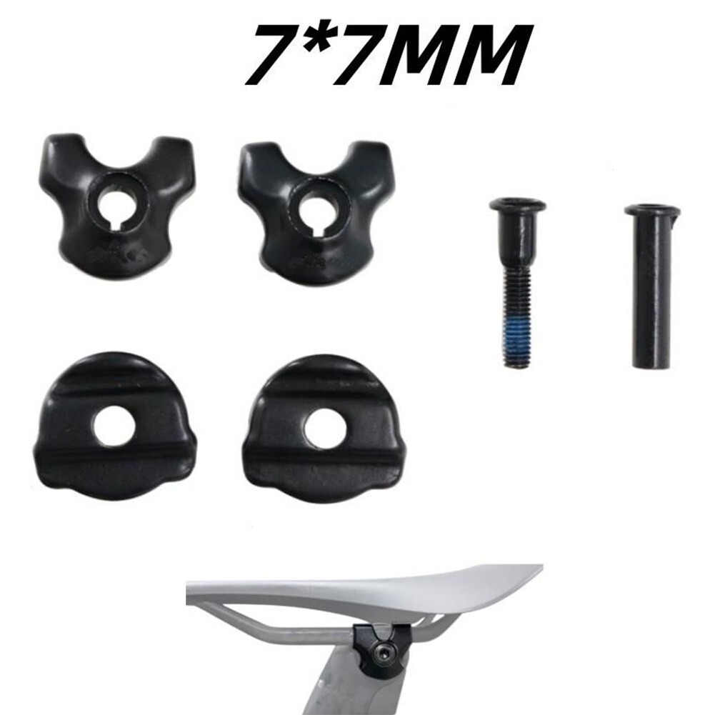 Bike Seatpost Clamp For Carbon Saddle Rails 7×9/7x7mm Bicycle Oval/Round Clip