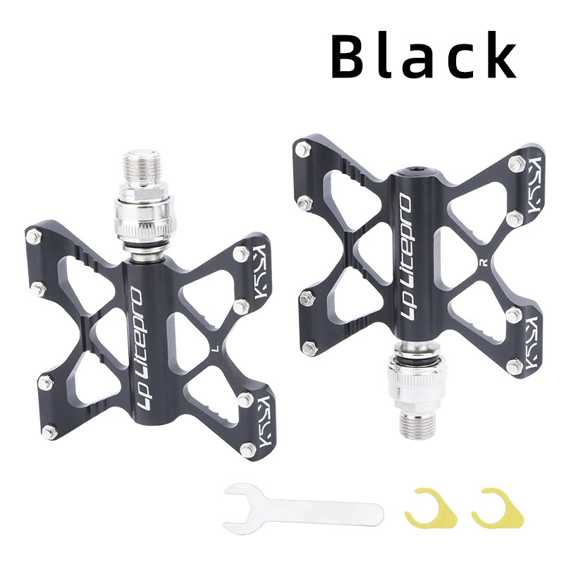 Bike Quick Release Pedal Widened Non-slip DU Sealed Bearing Folding Bike Pedal