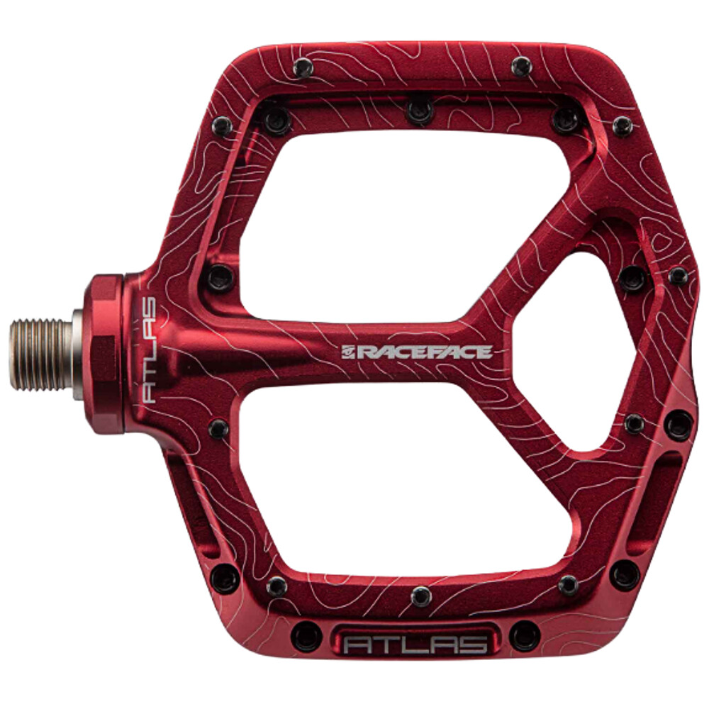 Race Face Atlas Mountain Bike Pedals. Red. NEW 2022 VERSION! Lifetime warranty!