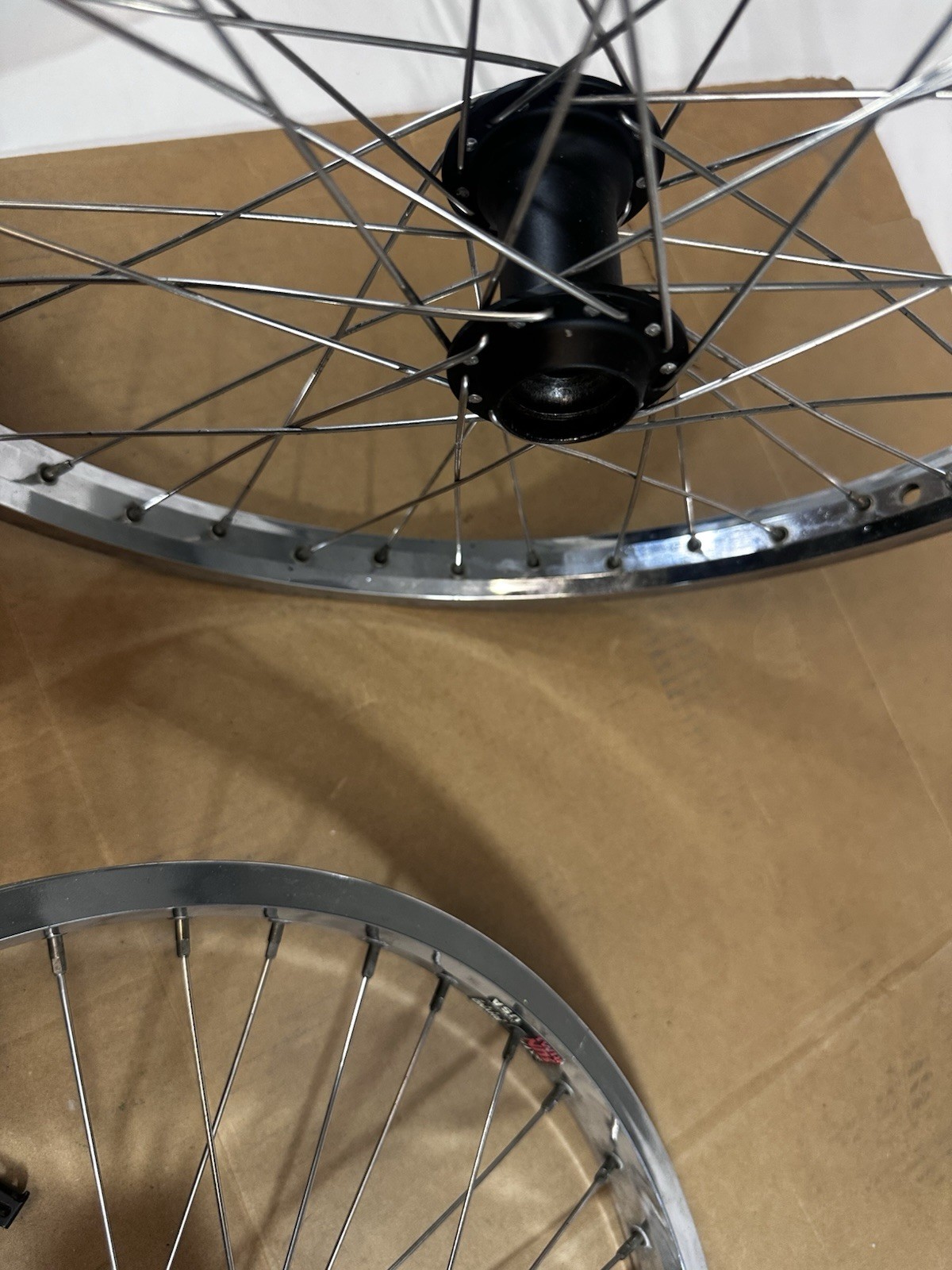 NOS Shimano DX FH-MX66 DX HB-MX66 BMX 20”36 Hole USA Sun Rim SHOW CHROME Wheels
