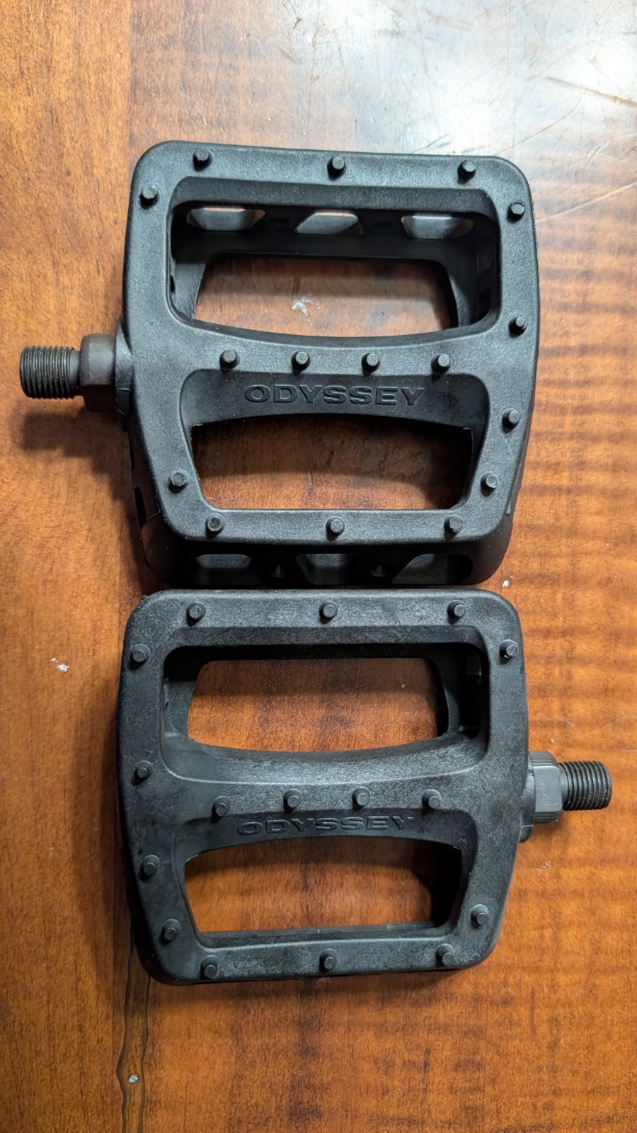 Odyssey Twisted PC Pedals – Platform, Composite/Plastic, 1/2″, Black