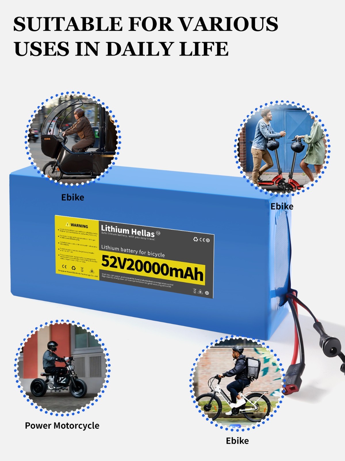 36V 48V 8AH/12AH/20AH Battery for 200W-1500W Ebike Electric Bicycle Bike