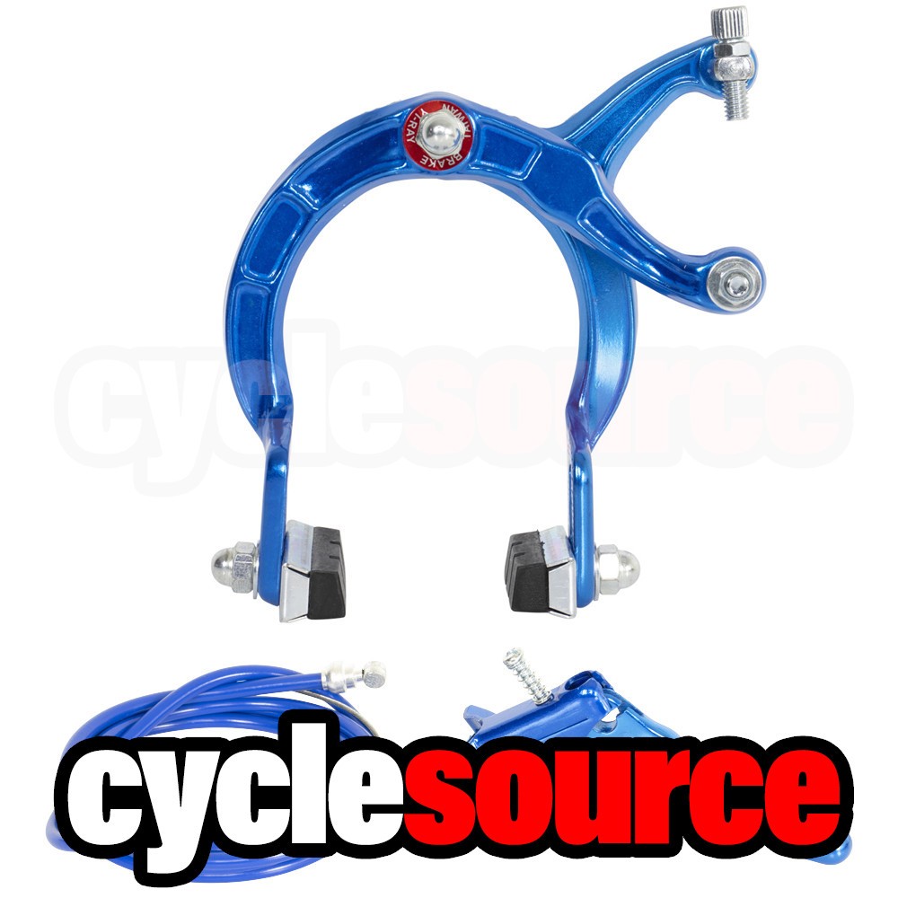 ENIX BMX Brake FRONT & REAR SET Alloy BLUE Bike Bicycle Caliper Cable Lever