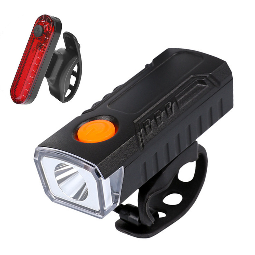 Bicycle Front Light 1200 Lumen Bright LED for Night Riding 7.2x3x3cm Plastic