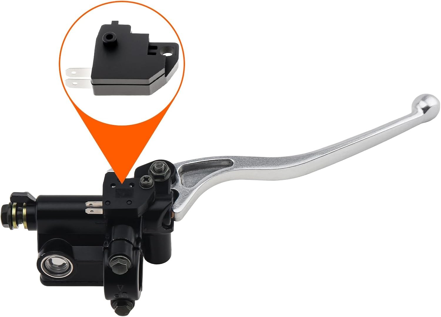 22mm M10 Motorcycle Handlebar Front Left Hand Brake Master Cylinder Clu