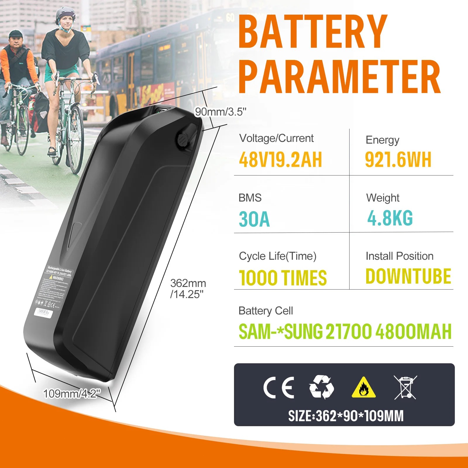 Bafang 48V750W Mid Drive Motor Electric Bicycle Conversion Kit BBS02 Ebike