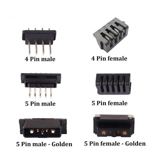 Hailong Battery Power Discharge Connector Plug 4 Pins 5 Pins Male & Female AUS