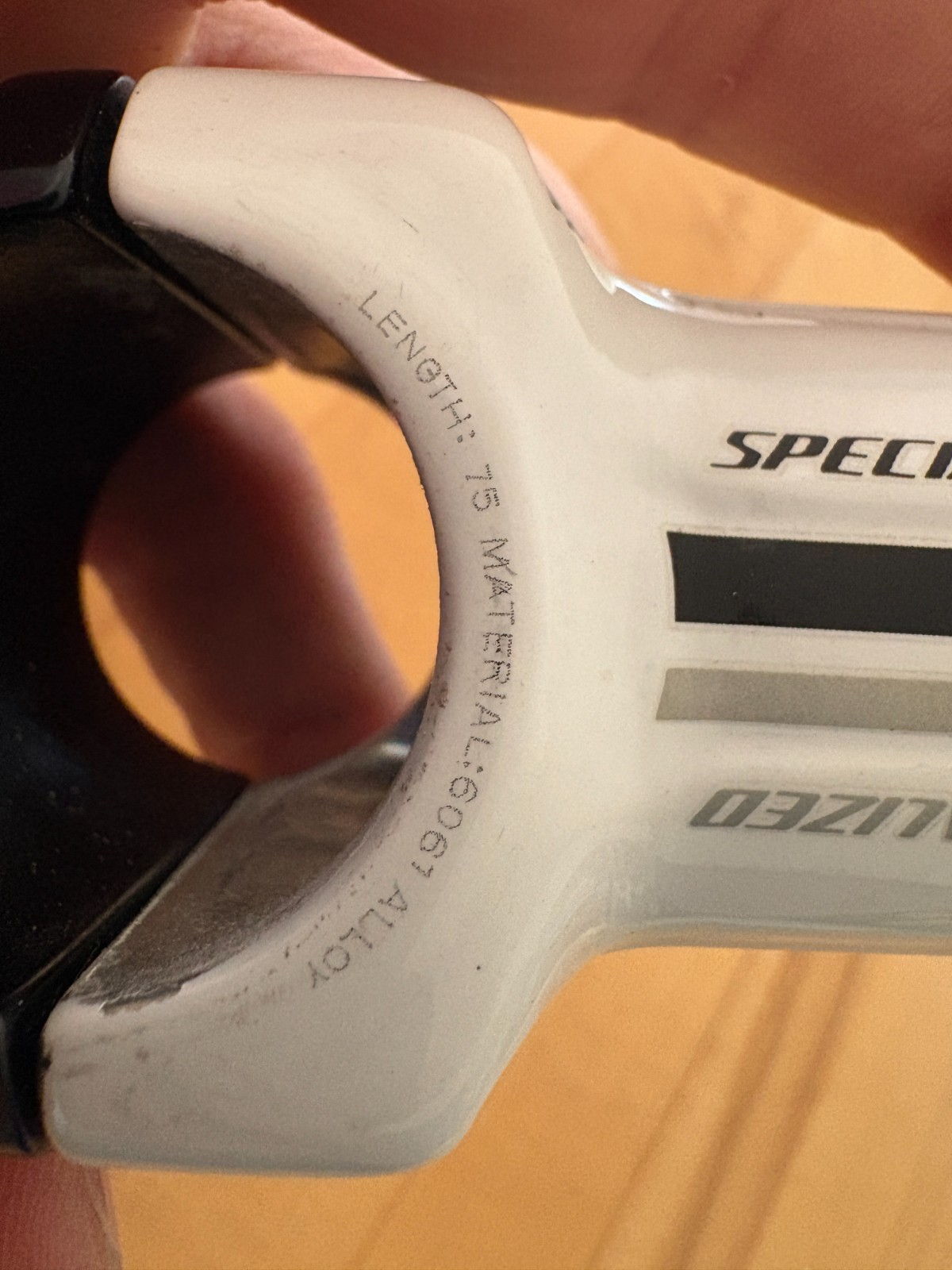 Specialized Road Bike Stem White 75mm Length +16-8 Adjustable