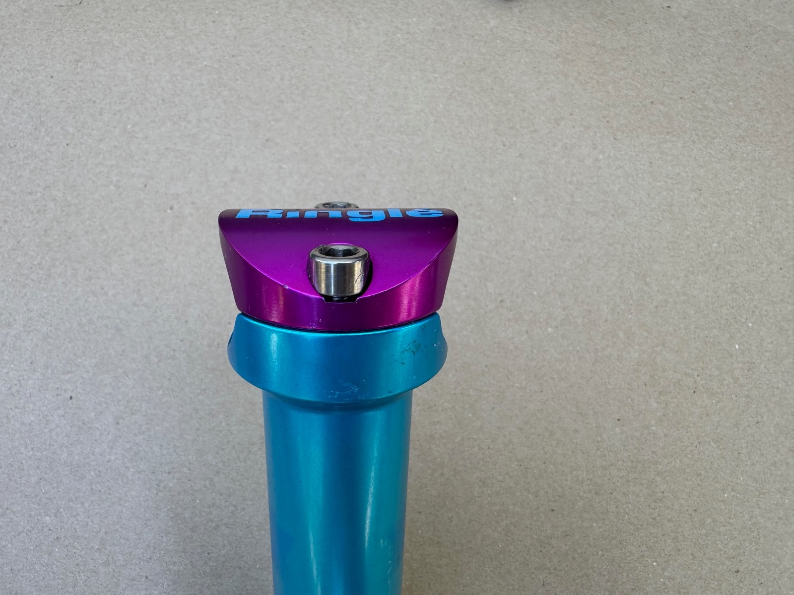 Ringle MTB Stem 135mm 25.4 0 Rise Tuquoise Purple Annodized