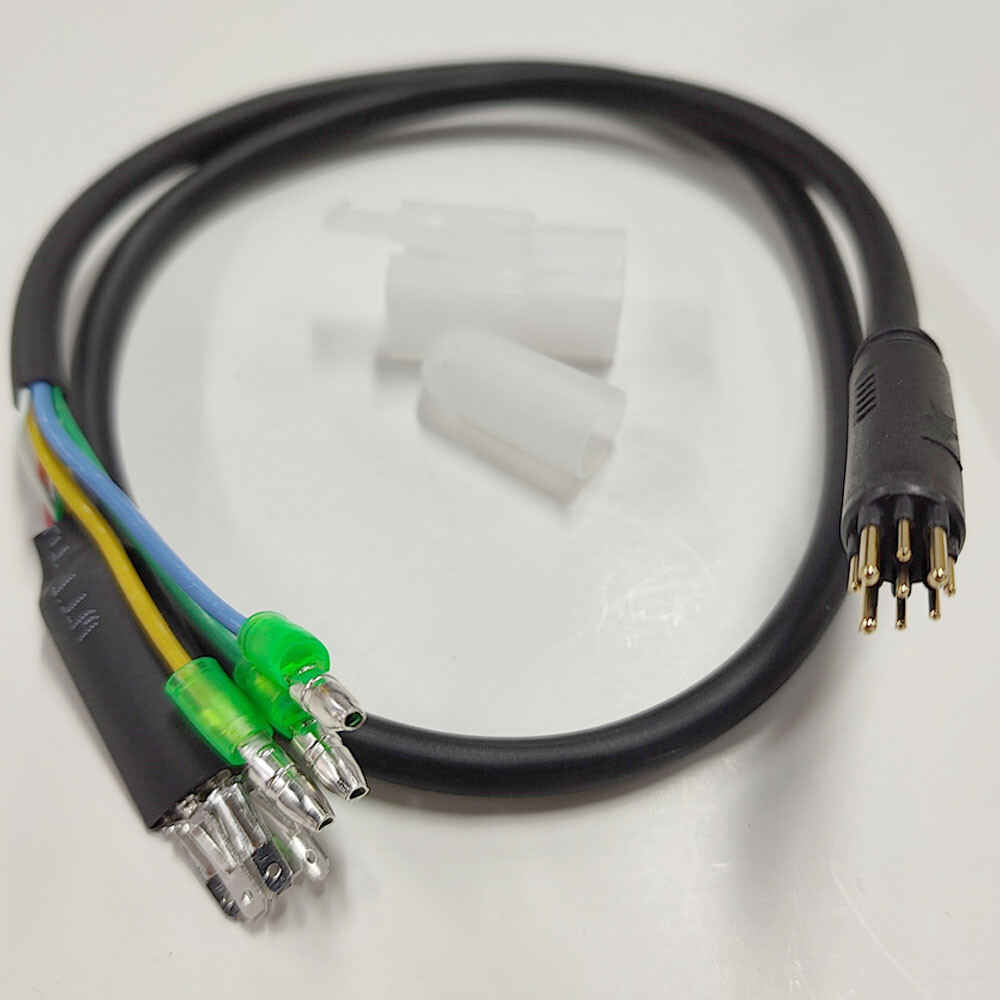 2PC E-bike Motor Extension Cable 9 Pin Male For Front Rear Wheel Hub Motors US