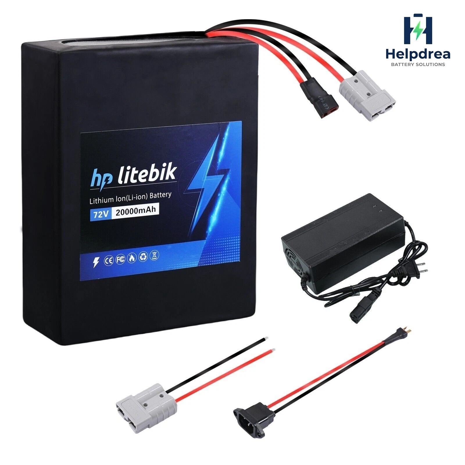 72V 20Ah 20000mAh Lithium 200W ~ 3600W 50A Electric Bike Bicycle Ebike Battery