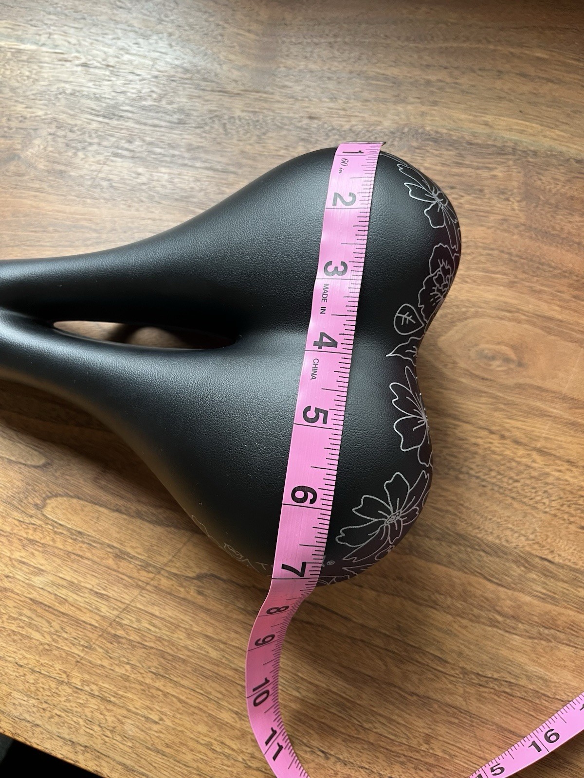 Terry Women’s Cite X Gel Biking Saddle Black with Flower Print