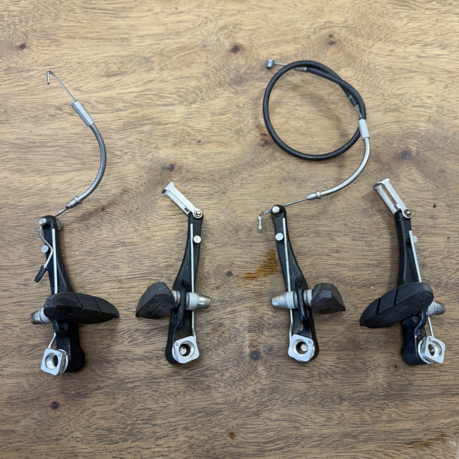 Avid Single Digit 1D V-Brake Set Front & Rear Brakeset Black Ritchey Logic Pads