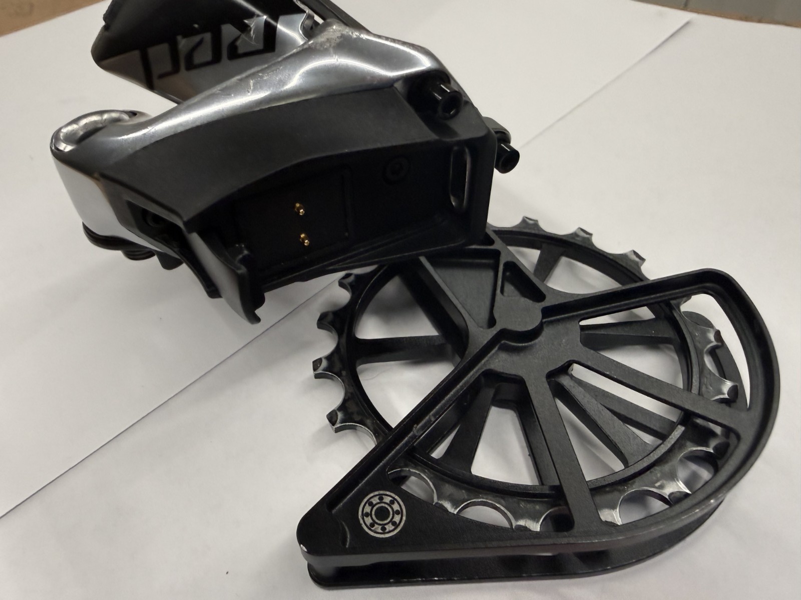 SRAM Red AXS eTap D1 Electronic 12-Spd Rear Derailleur & Black Kogel Kolossos