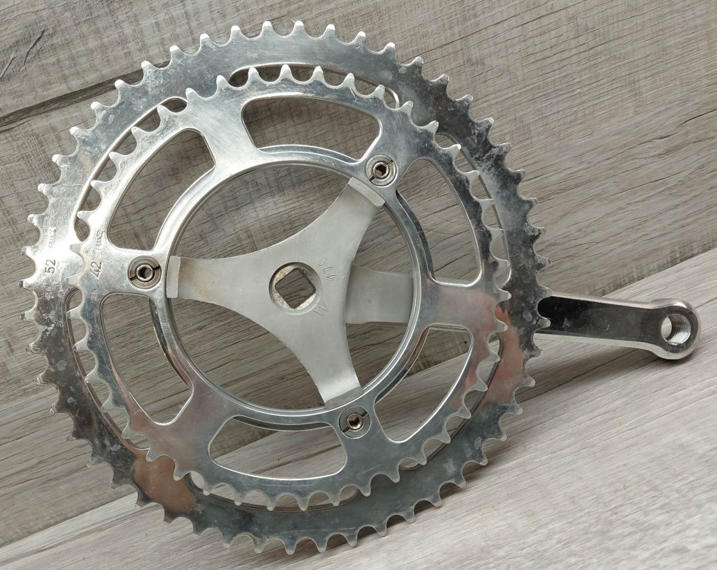 Vintage Specialties TA 3-Arm Crank-Set 170 mm 52/42 T Double Road Bike France
