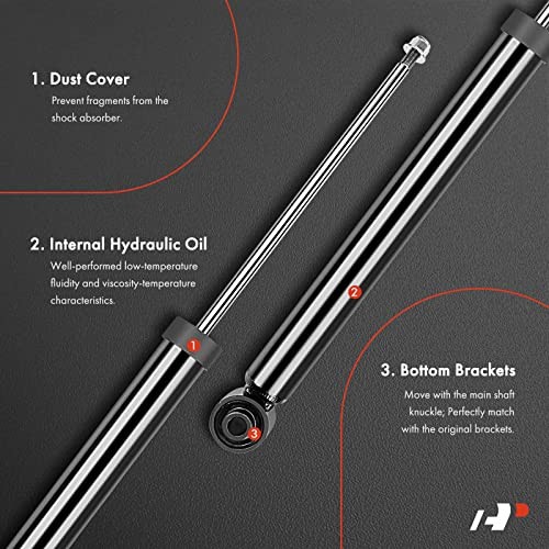 Rear Pair (2) Shock Struts Absorbers Compatible with Mazda 3 2010-2013 & Ford