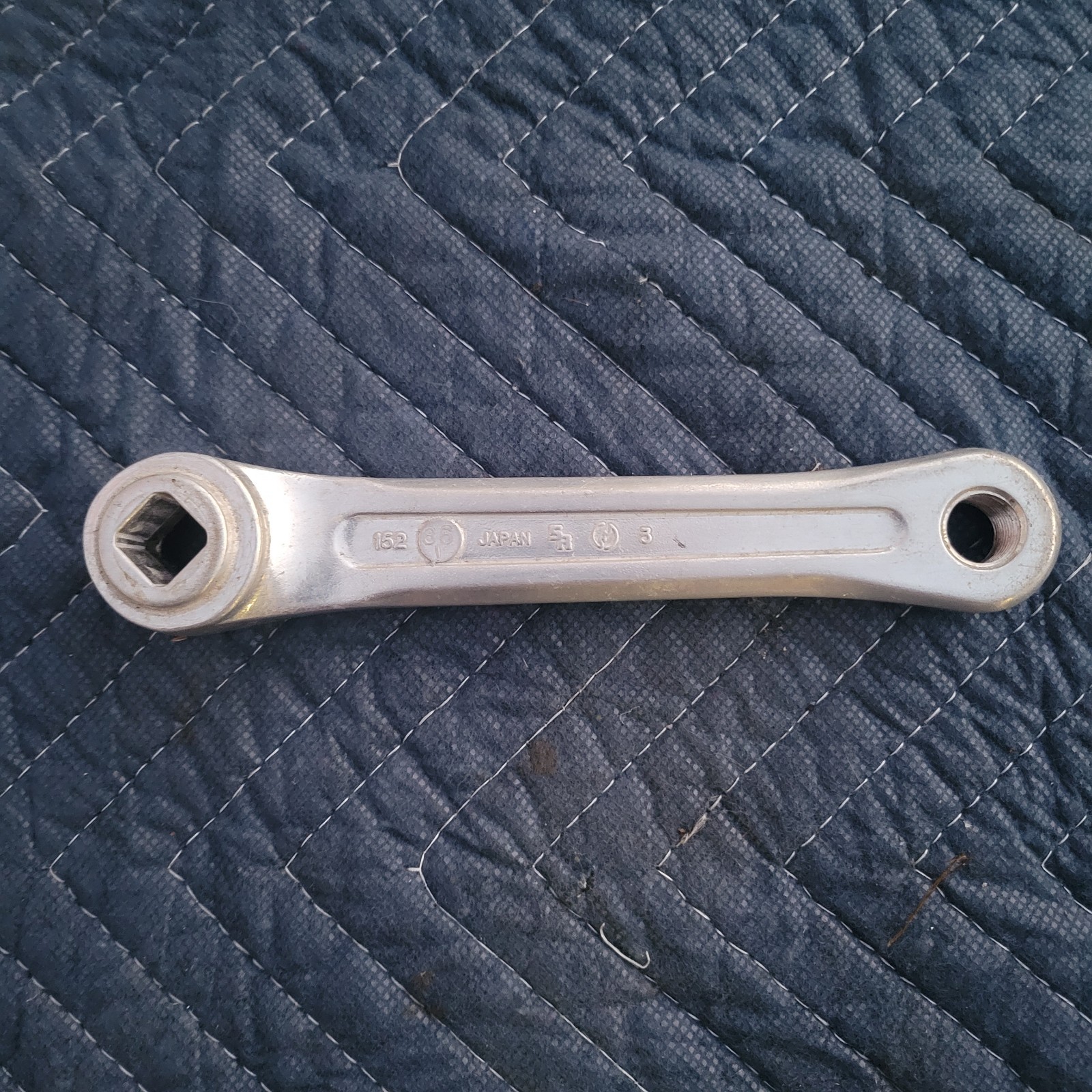 Vintage Nervar Crank Arm Right France BSA 170 mm Alloy Square Race Eroica 110mm