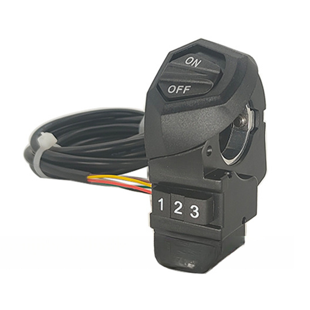 Electric Bicycle 3-in-1 Switch Lights Speaker Speed Control Left Side Mount