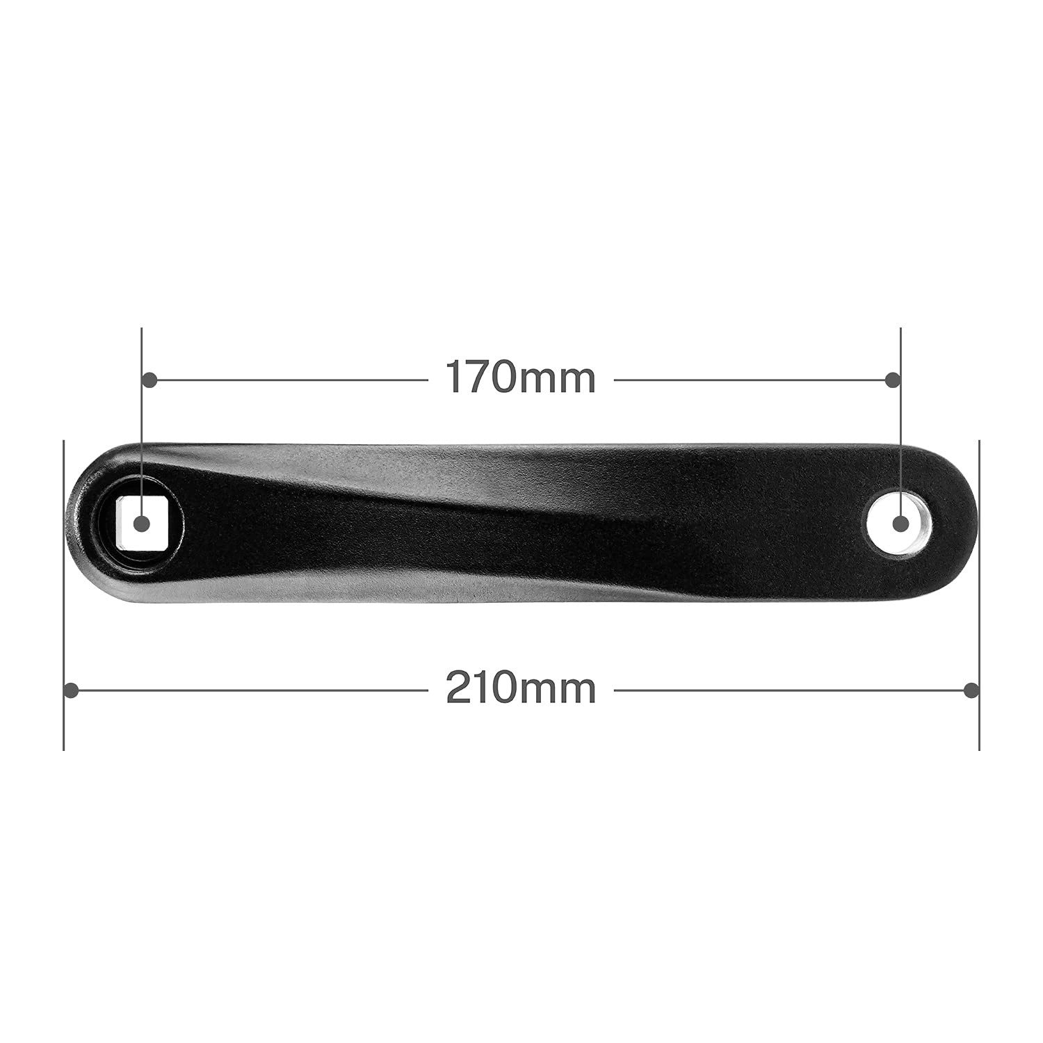 Crank Arm Left Available in Diamond Hole and Square Hole,170mm