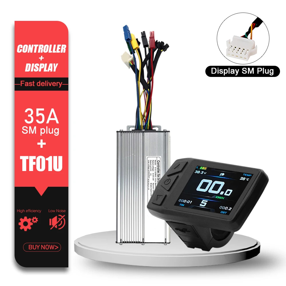 Electric Bike Controller 36V 48V 15A-50A All SM Plug Brushless 250W-3000W Motor