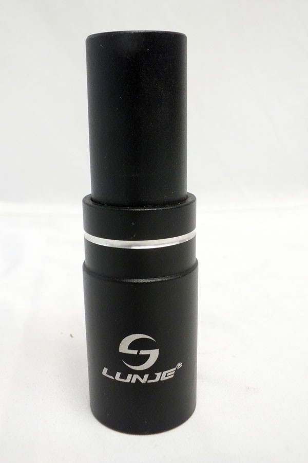 Lunje 1 1/8 Threadless Stem Extender Black 2 3/4 inch Rise Upright