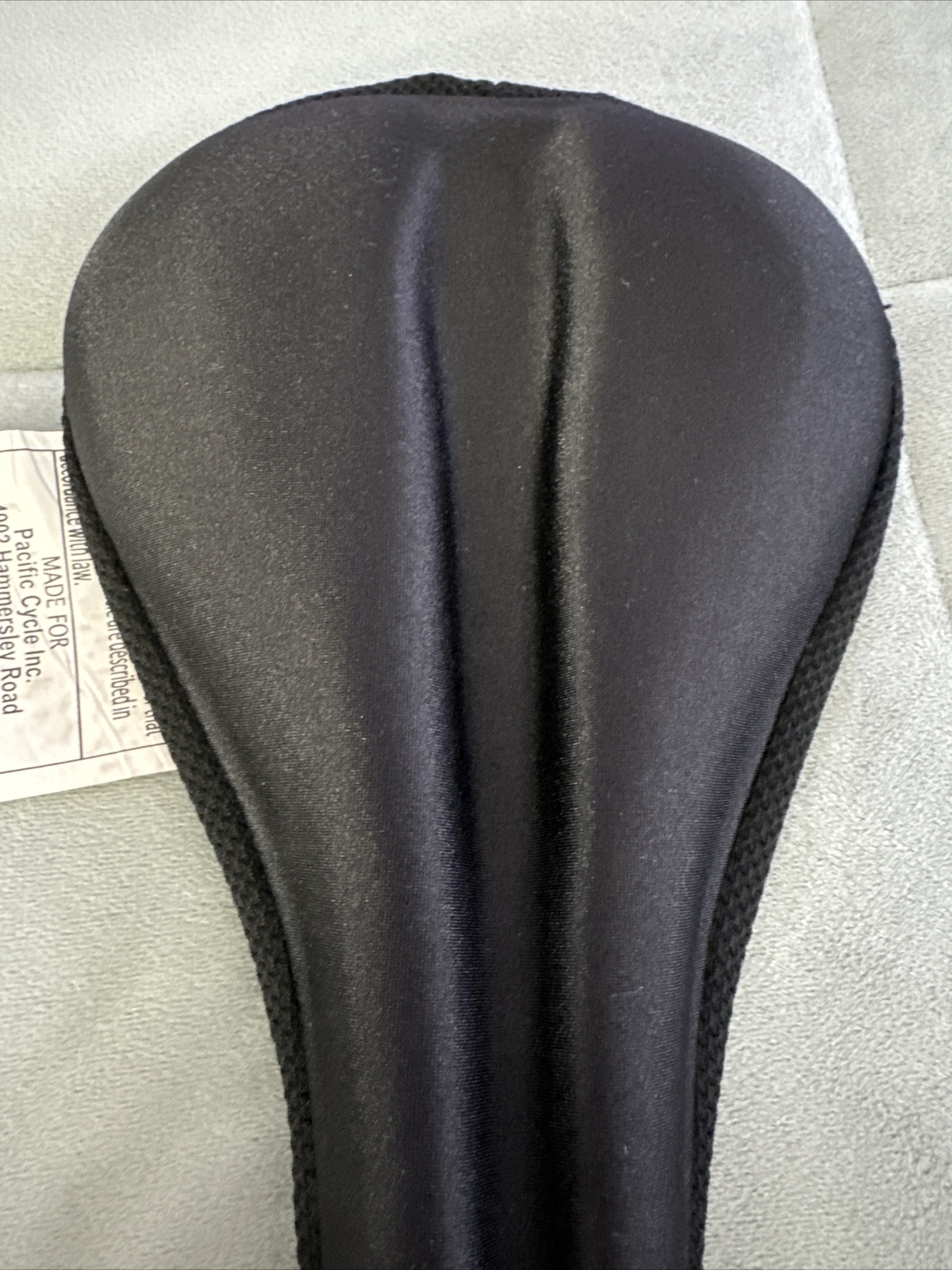 Charge Black Gel Bike Saddle Seat, Comfortable Center Cutaway #CG79432