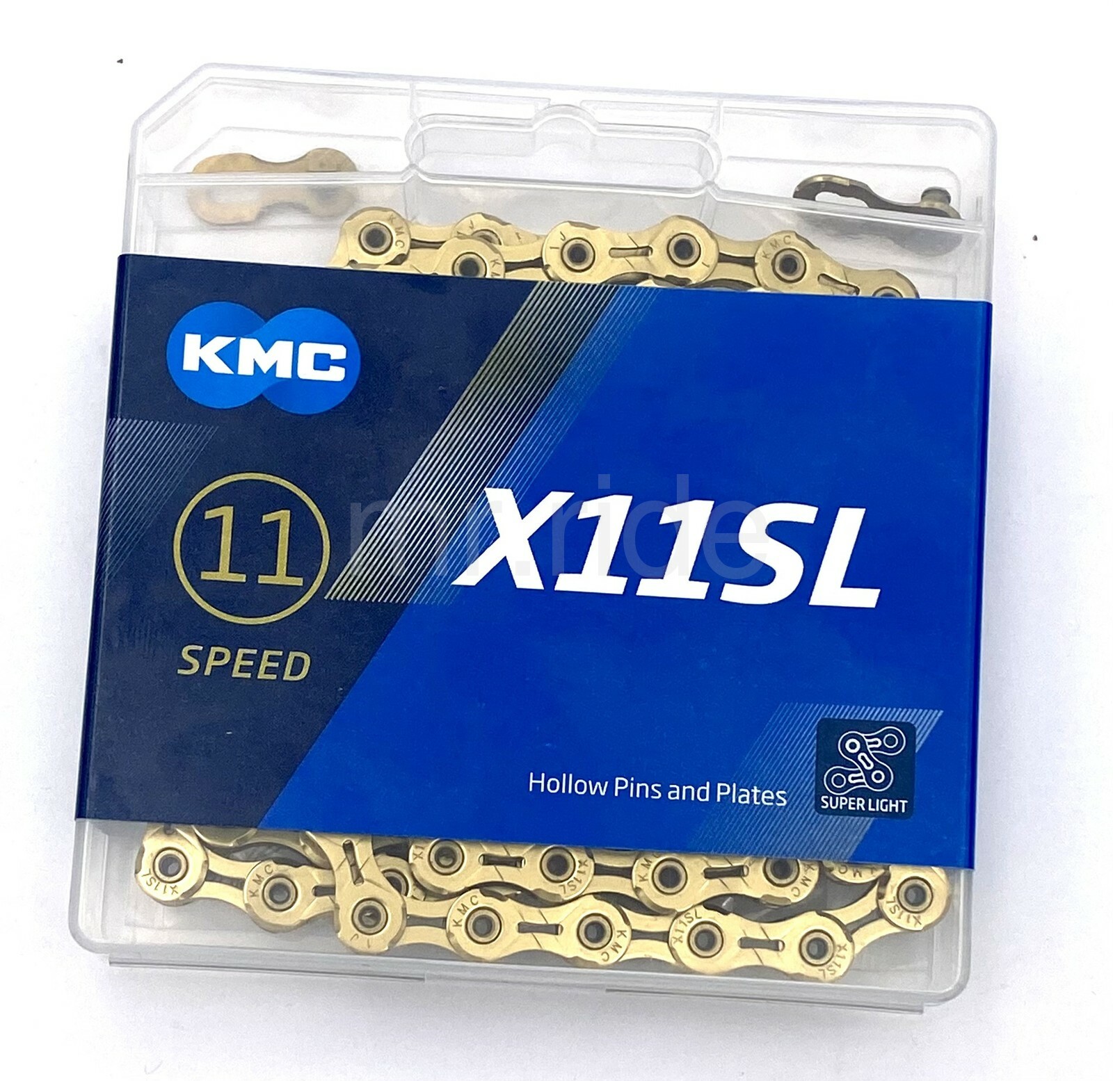 KMC X11SL Ti-N Gold Super Light Bike Chain 11-Speed Shimano/Sram 118 Links