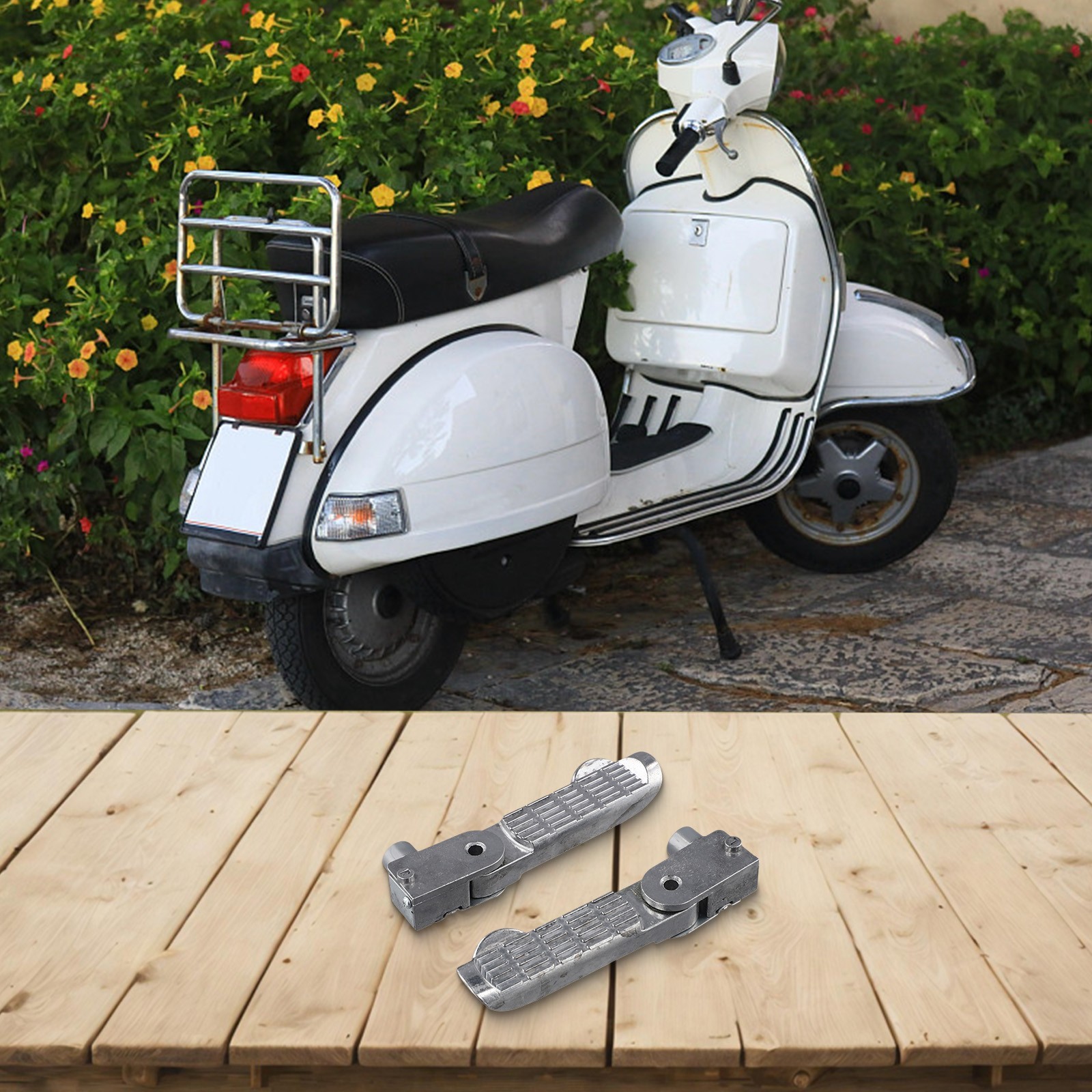 Folding Footrest Pegs for Electric Bikes Compatible with Various Models