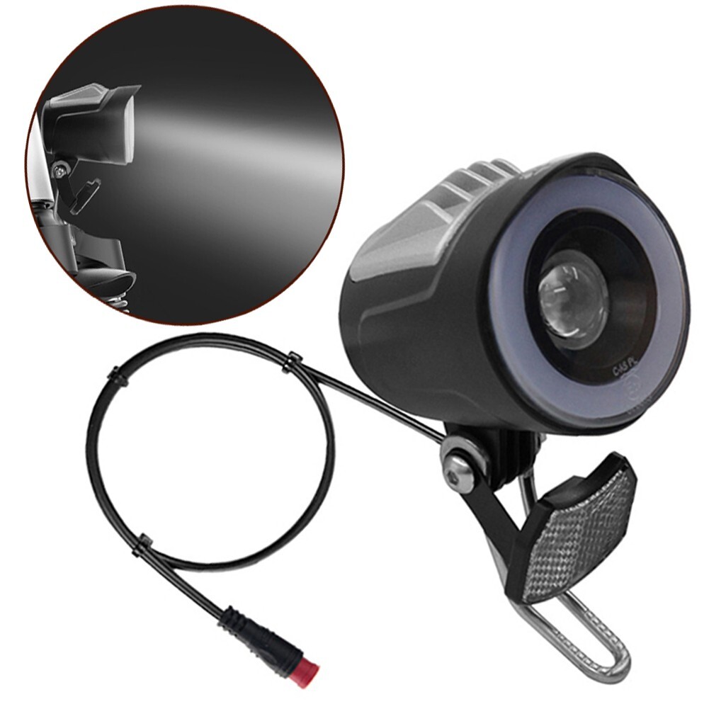 LED Headlight For-E-Bike Front Light Spotlight Electric Bicycle 6-48V New