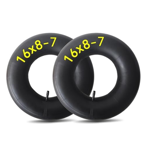 2-Pcs 16×8.00-7 Inner Tube 16×8-7 16/8-7 Tube for ATV/Golf Cart/Lawn