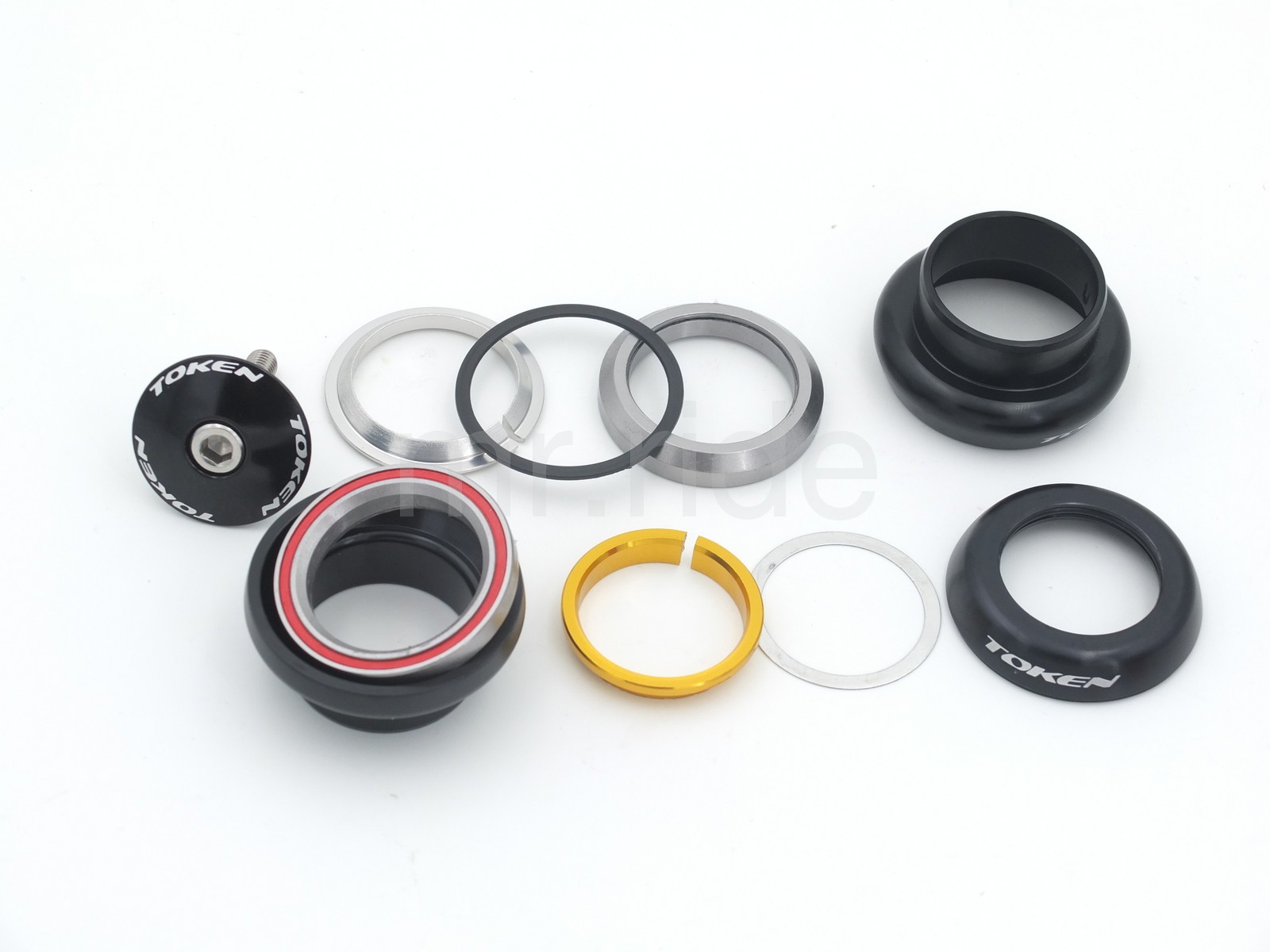 mr-ride Token Headset 1-1/8″ 34mm tube,Threadless/Integrated, (w/ top cap) Black