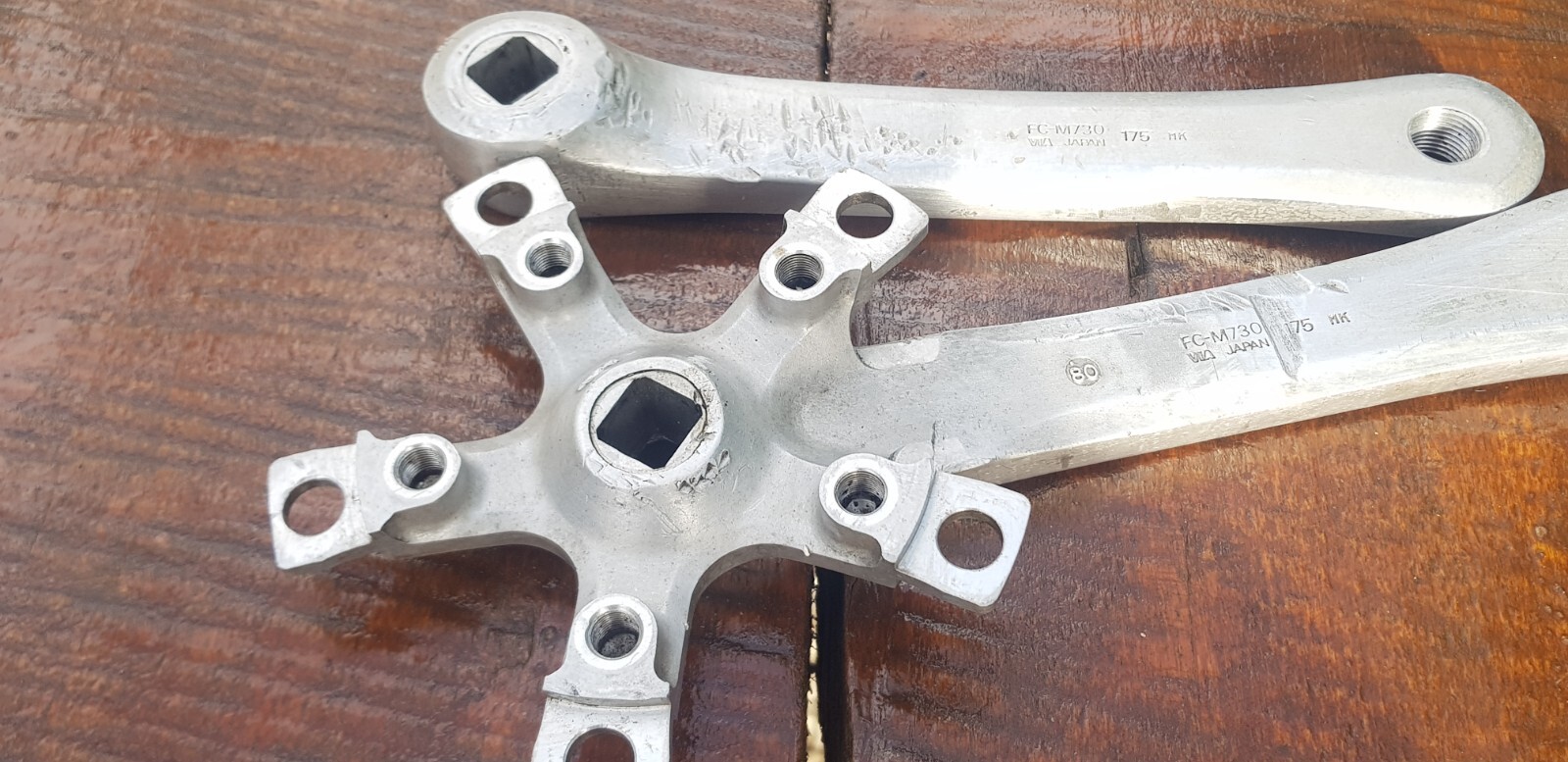 Vintage Shimano Deore XT FC-M730 175mm Crankarms 7M