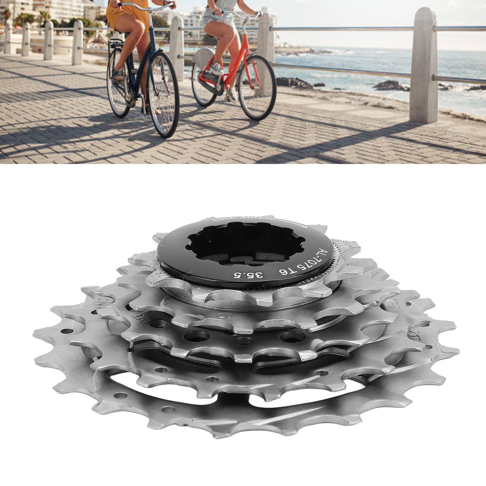 5 Speed Bike Cassette Stainless Steel Aluminum Alloy Smooth Cycling Bike Fl TTAH