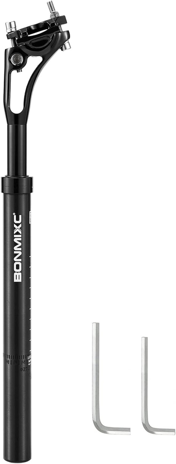 Suspension Seatpost 27.2 – 33.9 400Mm, Adjustable Two-Way-Bolt Clamp, Reduce Win