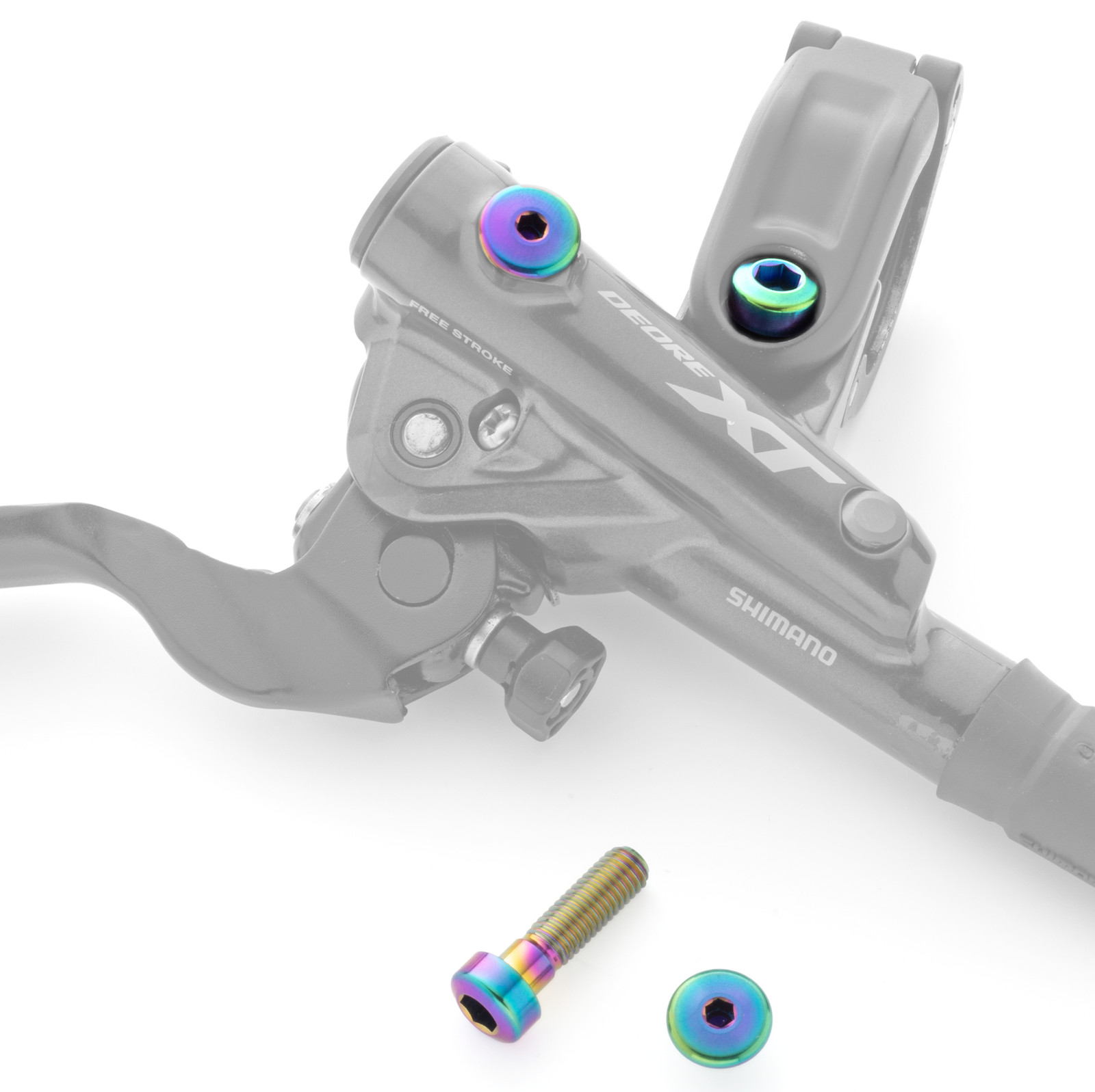 Oil Slick Terske Titanium Disc Brake Lever Bolt Kit | Shimano XTR/XT/SLX/Deore