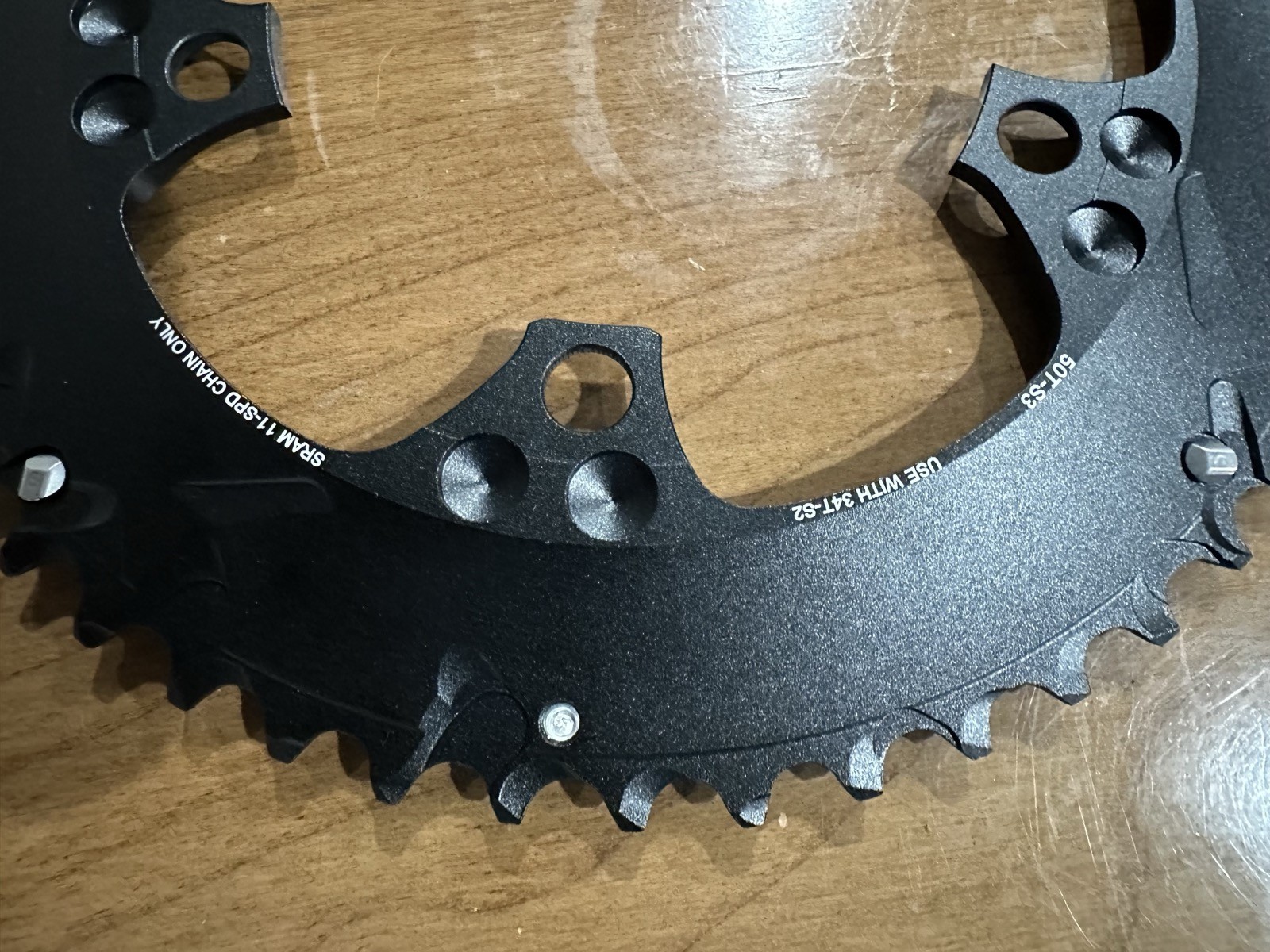 SRAM 50 tooth 50t Road Compact Chainring 11-speed 110 BCD use with 34t for 50/34