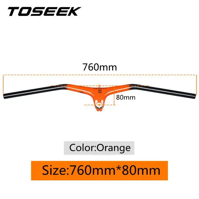 Carbon Fiber MTB Bike Integrated Handlebar and Stem Angle -10° Bicycle Parts