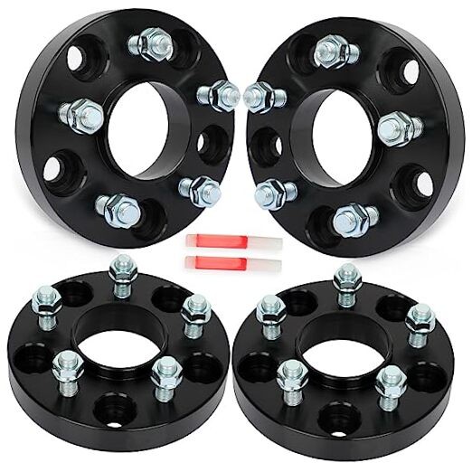 4Pcs 5×5 to 5×4.5 Wheel Adapters 1 inch Thread Pitch 1/2″ Hub Bore 71.5mm 5